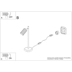 Schreibtischlampe Modern 43 cm hoch Grün GU10 schwenkbar BERTA