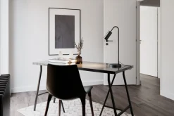 Schreibtischlampe Schwarz 51 cm hoch Metall GU10