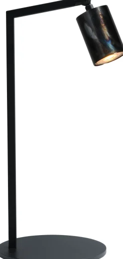 Schreibtischlampe Schwarz Öl-Effekt 50 cm Metall