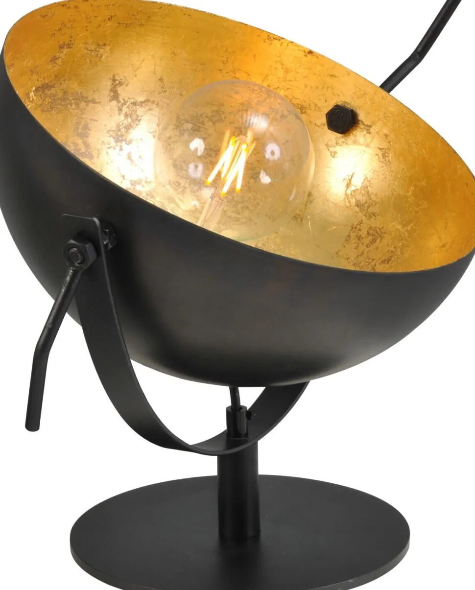 Schreibtischleuchte Grau Metall Gold Ø40cm LARINO