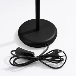 Schreibtischleuchte Schwarz H: 43 cm schwenkbar Aluminium GU10