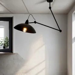 Schwarze Deckenlampe Wohnzimmer Leuchte Decke