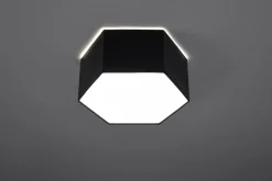 Schwarze Deckenleuchte blendarm 30,5 cm lang für 2x E27