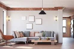 Schwarze Hängeleuchte Holz Metall Ø26 cm E27 gemütlich