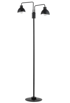 Schwarze Stehleuchte Metall Weiß groß 162 cm E27 Lesen