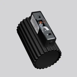 Schwarze Wandlampe klein 10 cm hoch GU10 aus Aluminium Modern