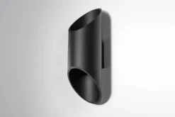 Schwarze Wandleuchte Up & Down Spot Ø10cm H:30cm