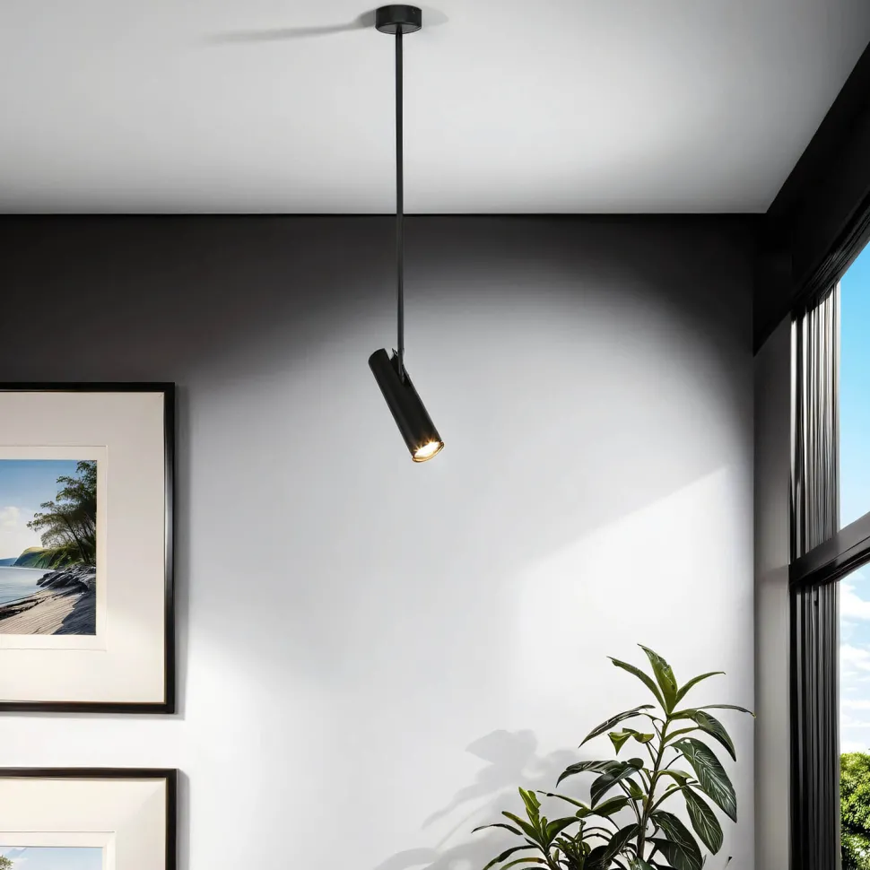 Schwenkbare Deckenlampe Modern in Schwarz