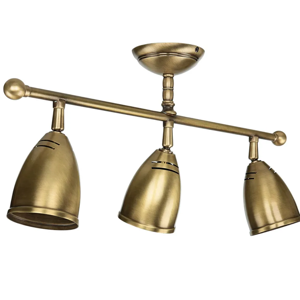 Schwenkbare Deckenlampe Rustikal Bronze Hell