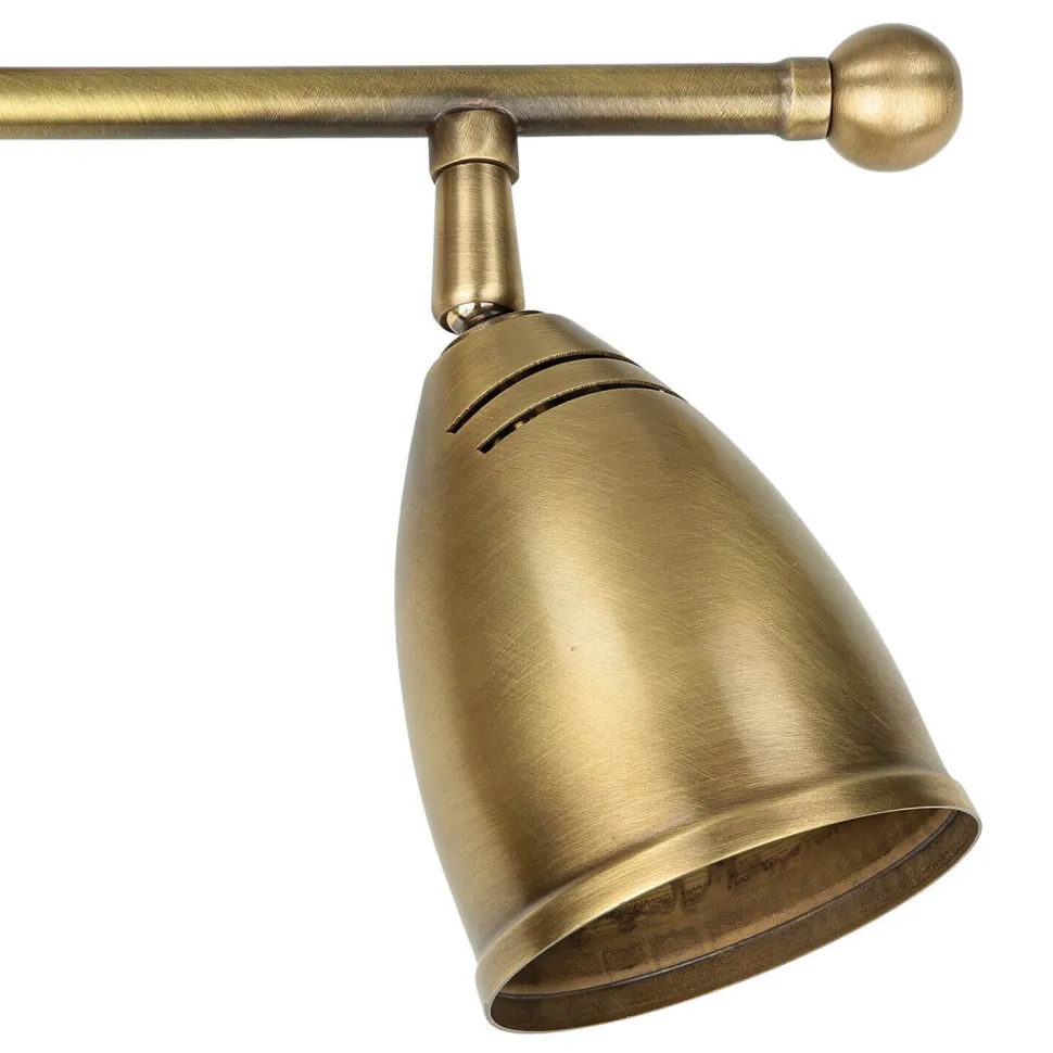 Schwenkbare Deckenlampe Rustikal Bronze Hell