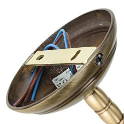 Schwenkbare Deckenleuchte Rustikal Bronze Hell