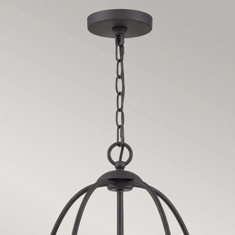 Shabby Kronleuchter Metall Grau Ø 63,6 cm Rustikal