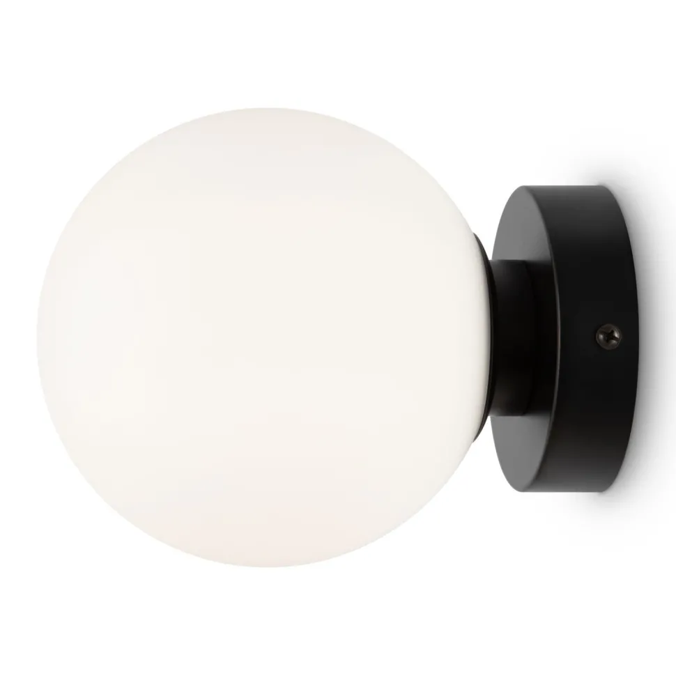 Spiegelleuchte Glas Metall E14 D: 15 cm rund Modern