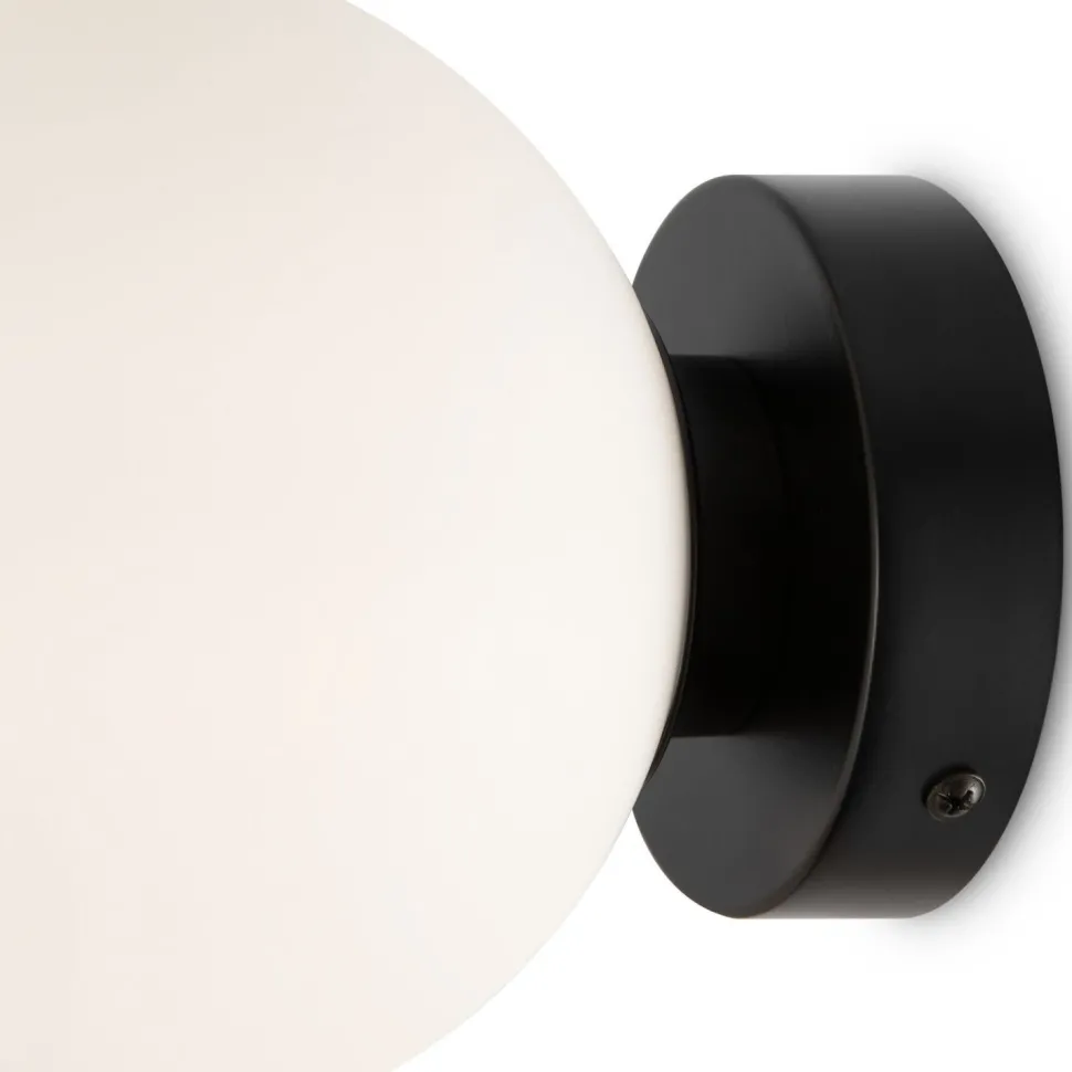 Spiegelleuchte Glas Metall E14 D: 15 cm rund Modern