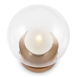 Spiegelleuchte Metall Glas Ø 15 cm in Gold G9 Modern