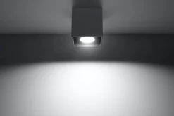 Spot Anthrazit Aluminium eckig Modern wohnlich GEO