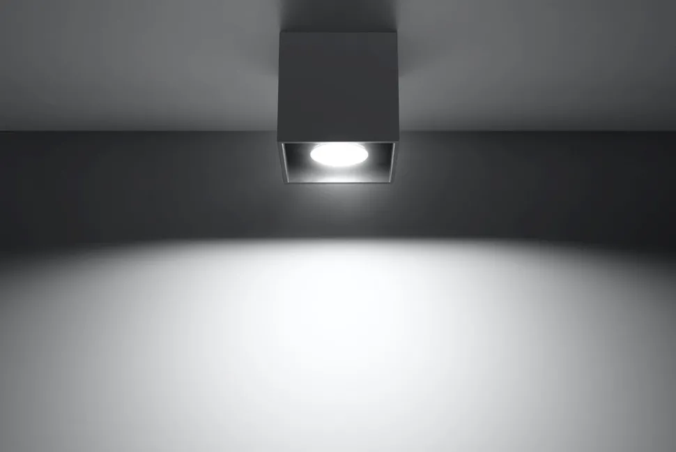 Spot Anthrazit Aluminium eckig Modern wohnlich GEO