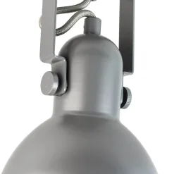 Spot Lampe Anthrazit Metall rund Retro praktisch