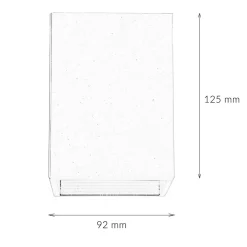 Spot Lampe Aufputz Weiß GU10 Metall 12,5 cm hoch