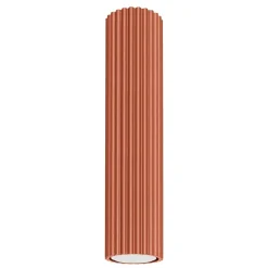 Spot Lampe Decke Aufputz H: 30 cm Ø 6,5 cm Rot Alu GU10