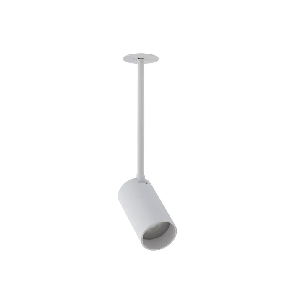 Spot Lampe Decke Einbau verstellbar GU10 H: 23-29 cm Weiß