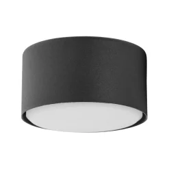 Spot Lampe rund klein Ø 8 cm flach Schwarz blendarm