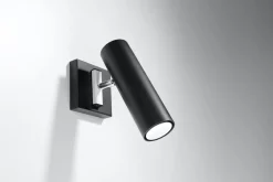 Spot Lampe Schwarz Metall praktisch GU10 verstellbar
