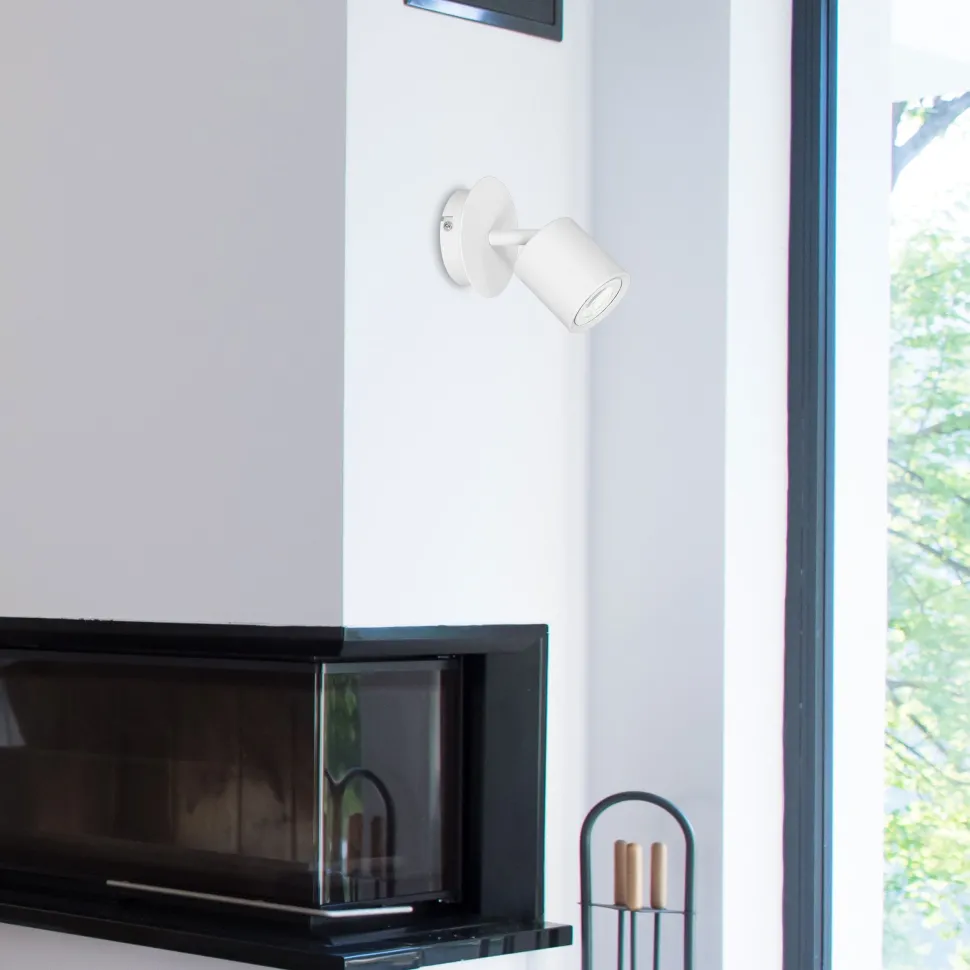 Spot Lampe Wand Weiß klein verstellbar GU10