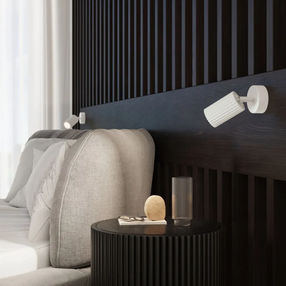 Spot Lampe Weiß GU10 B: 8 cm klein Aluminium schwenkbar