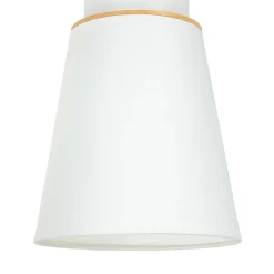 Spot Leuchte Weiß Modern rund Holz Lampe