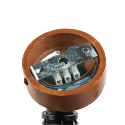 Spot Strahler Holz Metall Retro Design E14 wohnlich