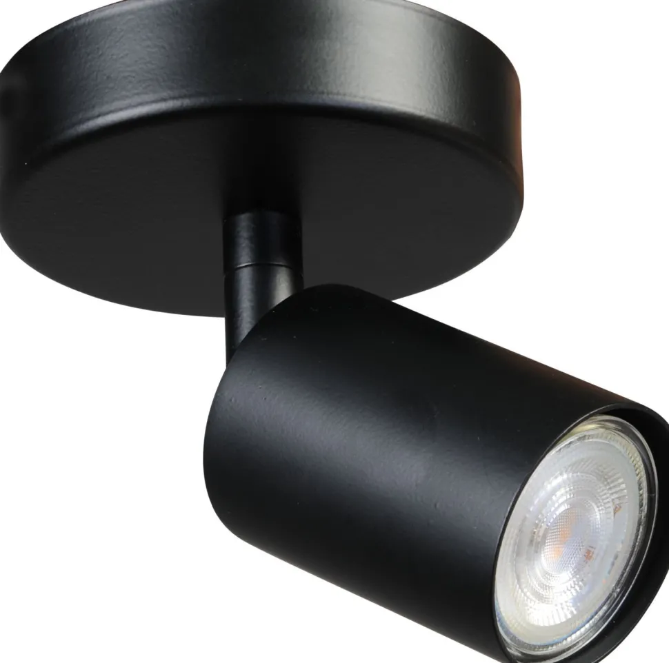 Spot Strahler Schwarz klein Ø 11 cm rund ELSIE