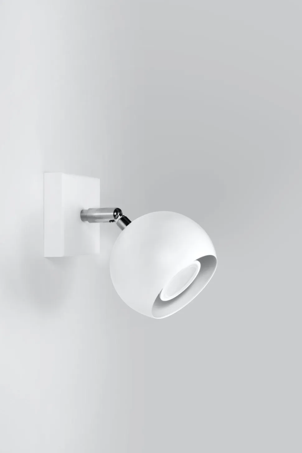 Spot Strahler Weiß rund GU10 Ø15cm klein Retro Design