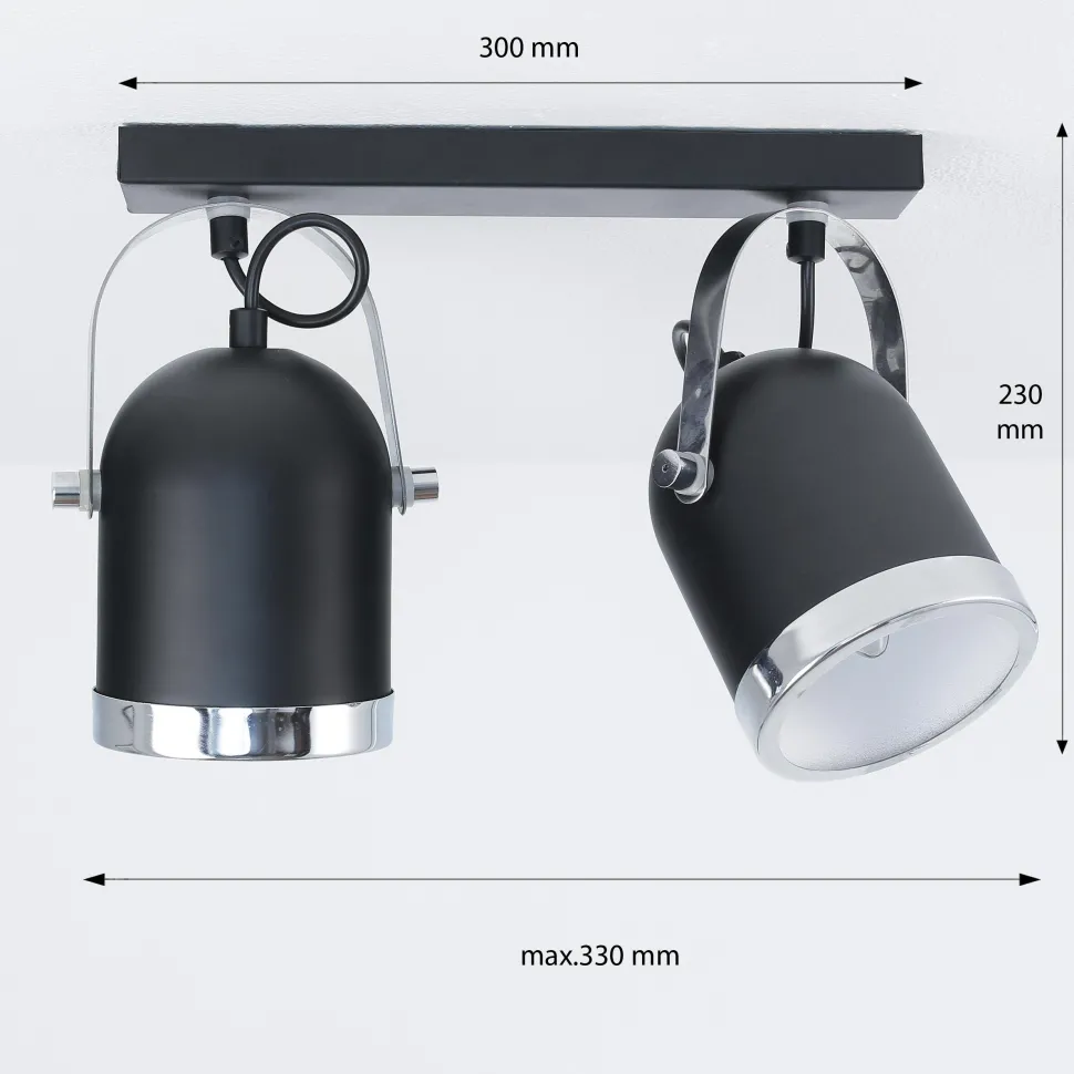 Spotstrahler NEO in Schwarz 2-flmg