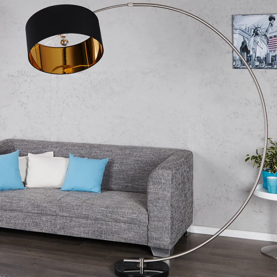 Stehlampe Bogenleuchte Dimmbar flexibel ausziehbar