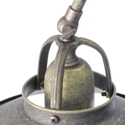 Stehlampe Bronze Antik aus Echt-Messing