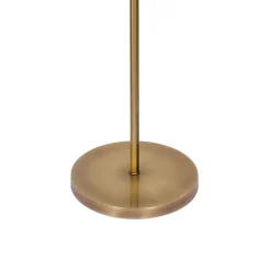 Stehlampe E27 160,5 cm in Bronze hell Braun Messing Stoff