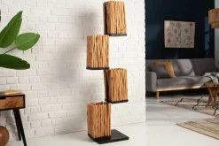 Stehlampe Holz Äste 154 cm E27 4-flammig dekorativ