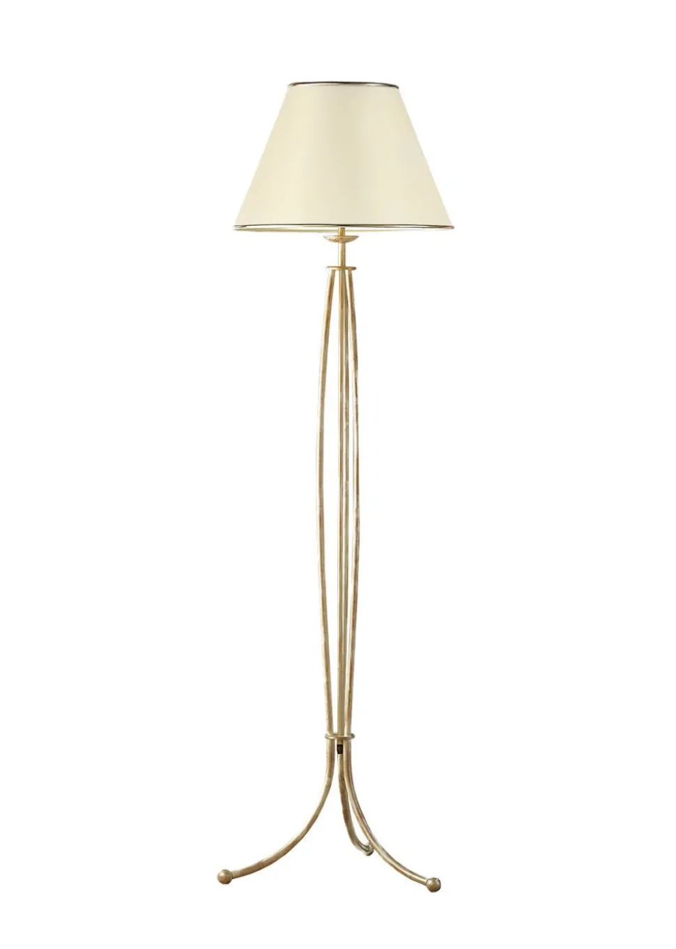 Stehlampe in Shabby Gold 163cm BERTHA Leuchte E27