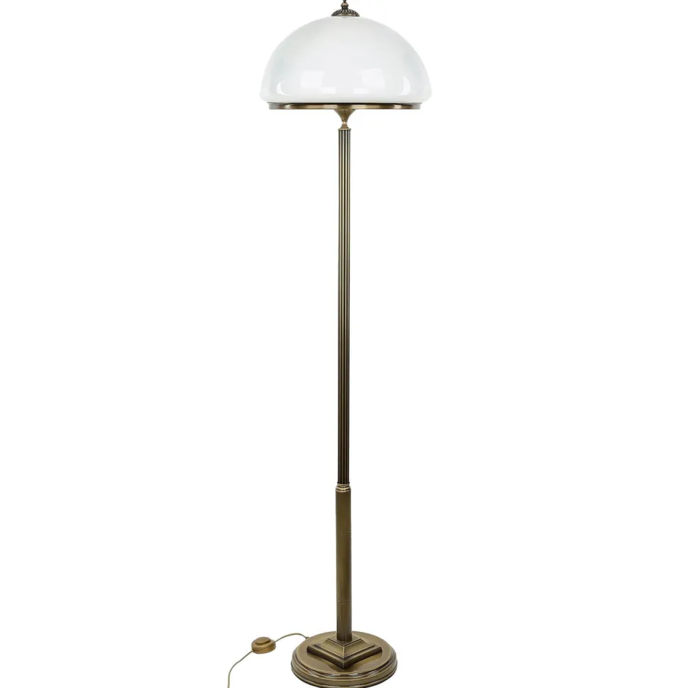 Stehlampe MARLOW in Messing antik 170cm Wohnzimmer