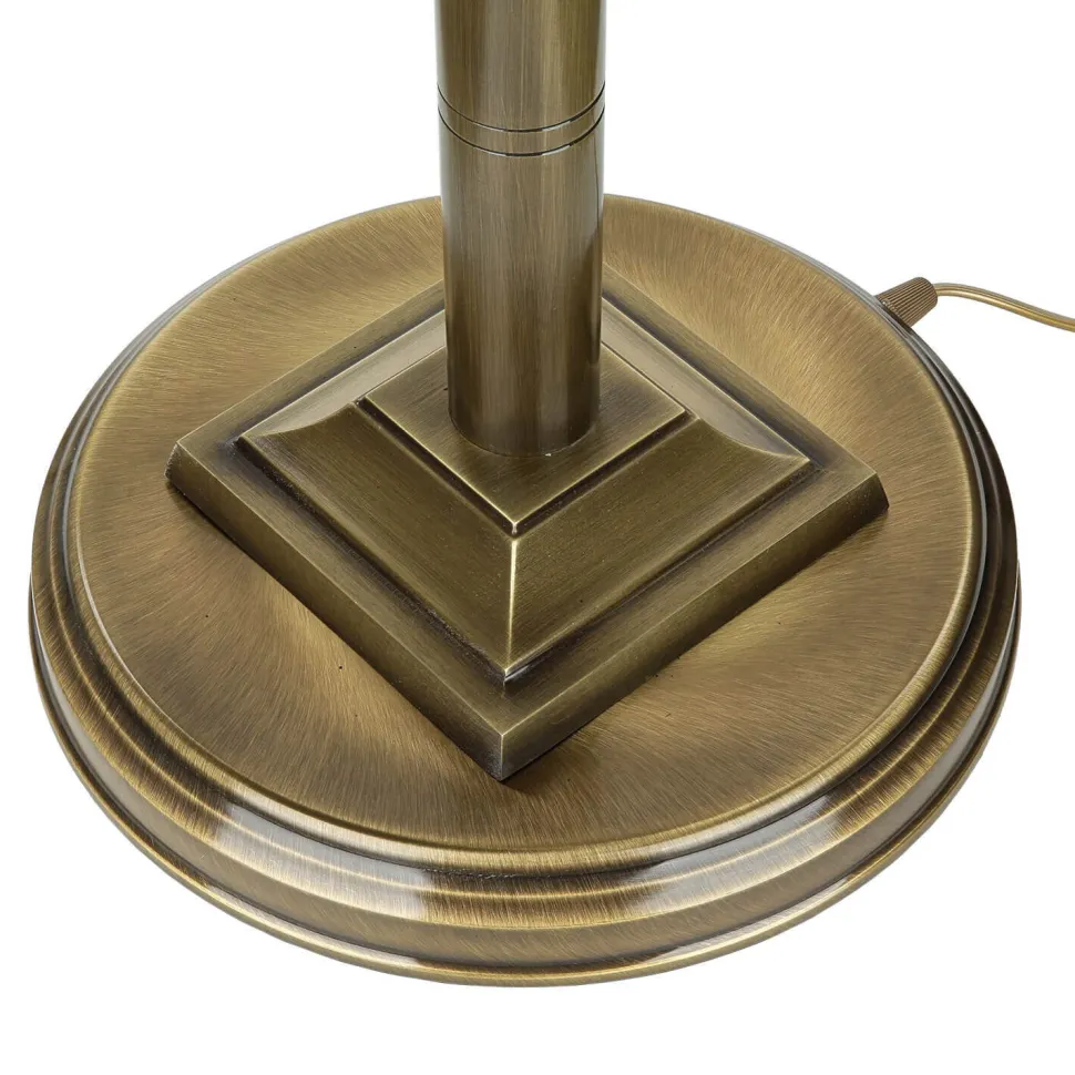 Stehlampe MARLOW in Messing antik 170cm Wohnzimmer