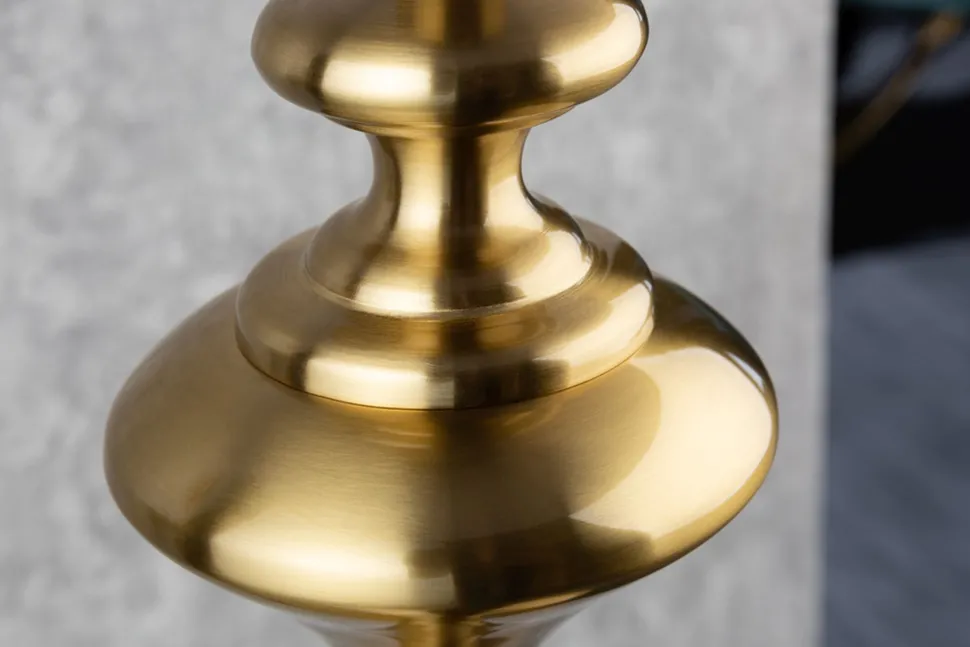 Stehlampe Metall Nylon Gold Schwarz E27 160 cm elegant