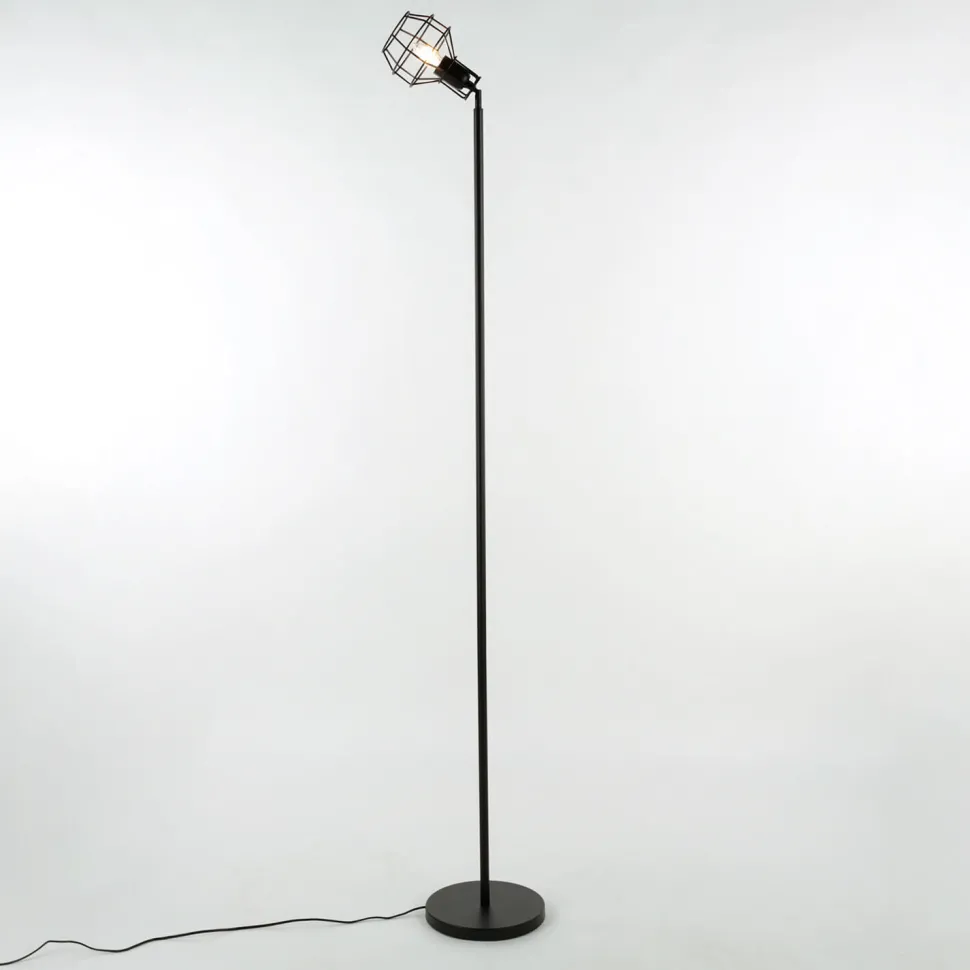 Stehlampe Metall Retro verstellbar Wohnzimmer MIA