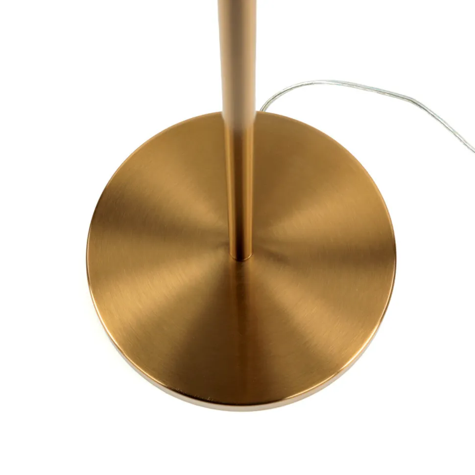 Stehlampe Metall Retro verstellbar in Messing 187 cm