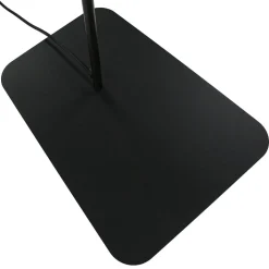 Stehlampe Rauchglas 160 cm E27 Kugelschirm Schwarz Grau