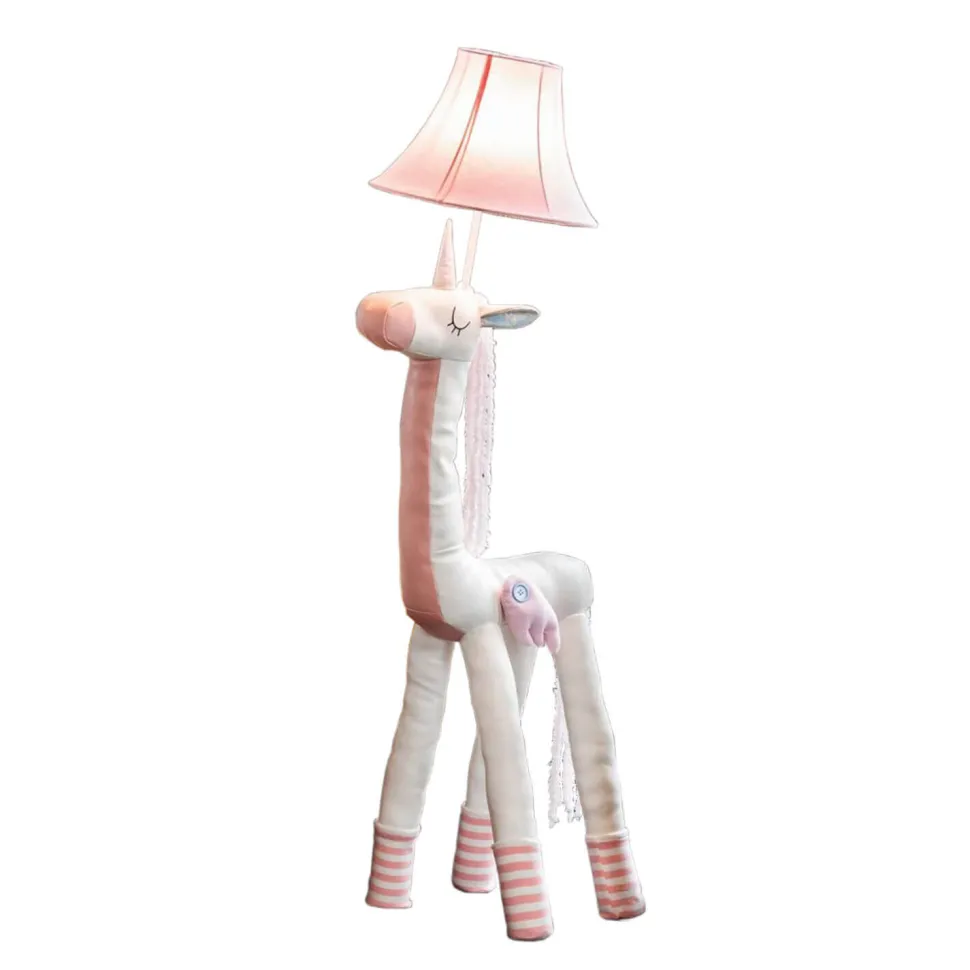 Stehlampe Rosa Weiß Einhorn 120 cm Schlafzimmer Kinder