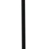 Stehlampe Schwarz 165 cm E27 Rauchglas Metall