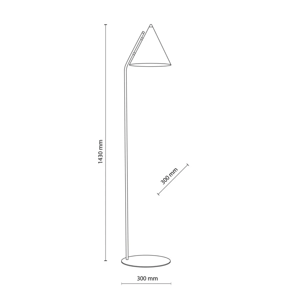 Stehlampe Schwarz Metall 145 cm klein E27 Retro CODY