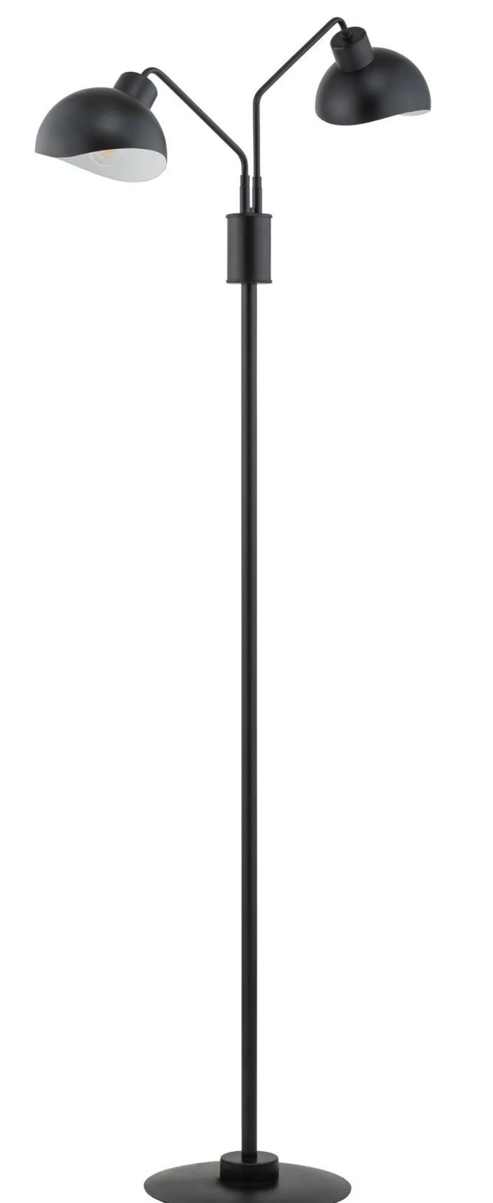 Stehlampe Schwarz Weiß Lesen H:164 cm E27 dekorativ