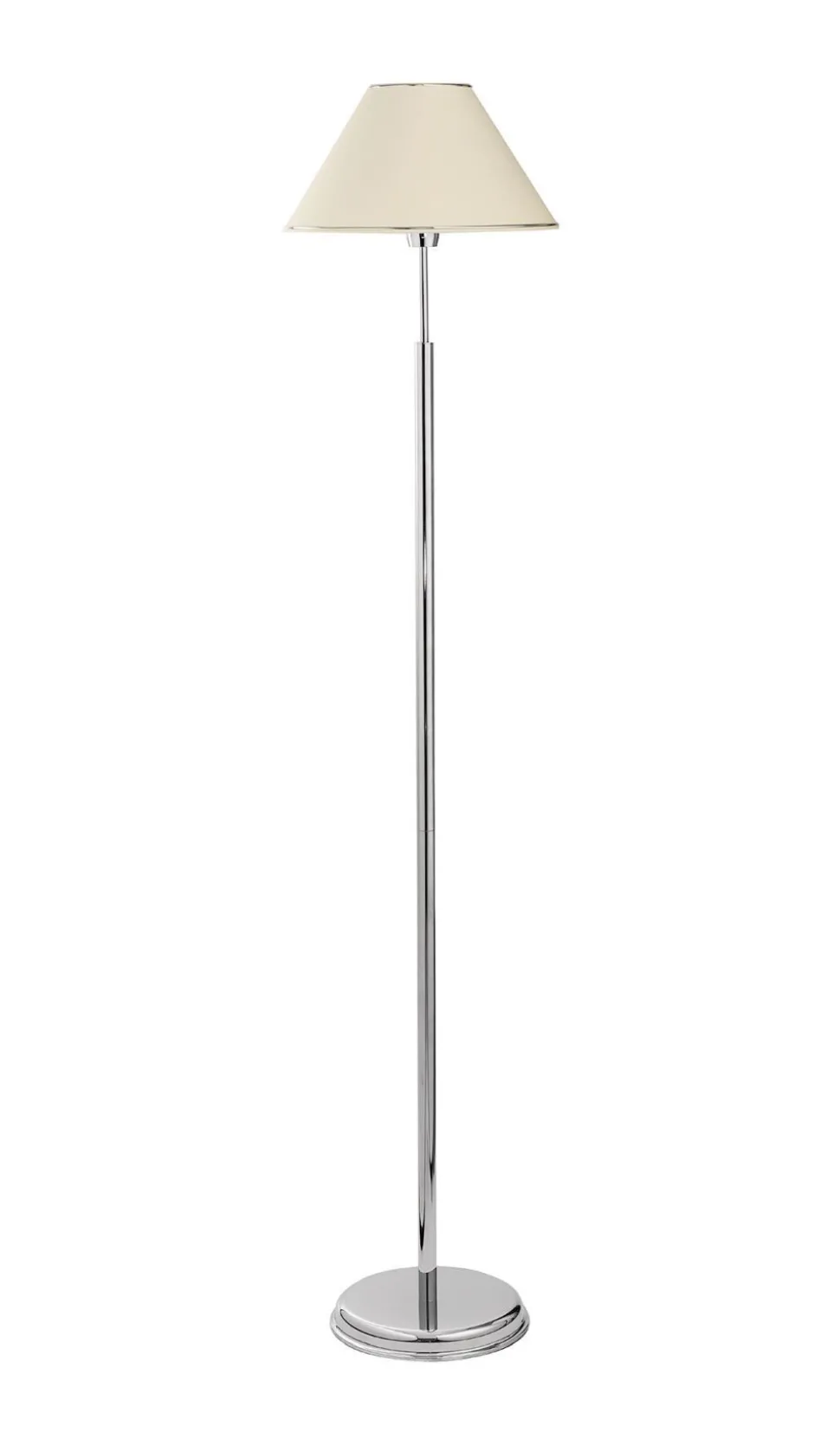Stehlampe SELUSSA Weiß Chrom 165cm Wohnzimmer